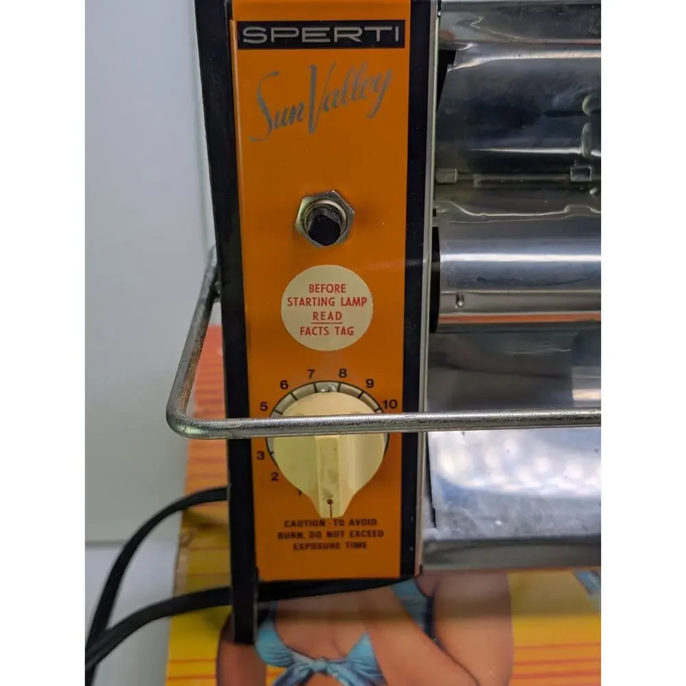 Vintage Sperti Sun Valley PT-9 Tanning Sunlamp 425W Original Box Cooper Hewitt
